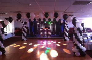 Dance floor balloon canapy
